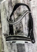 Grey Python Shimmer Double Bridle