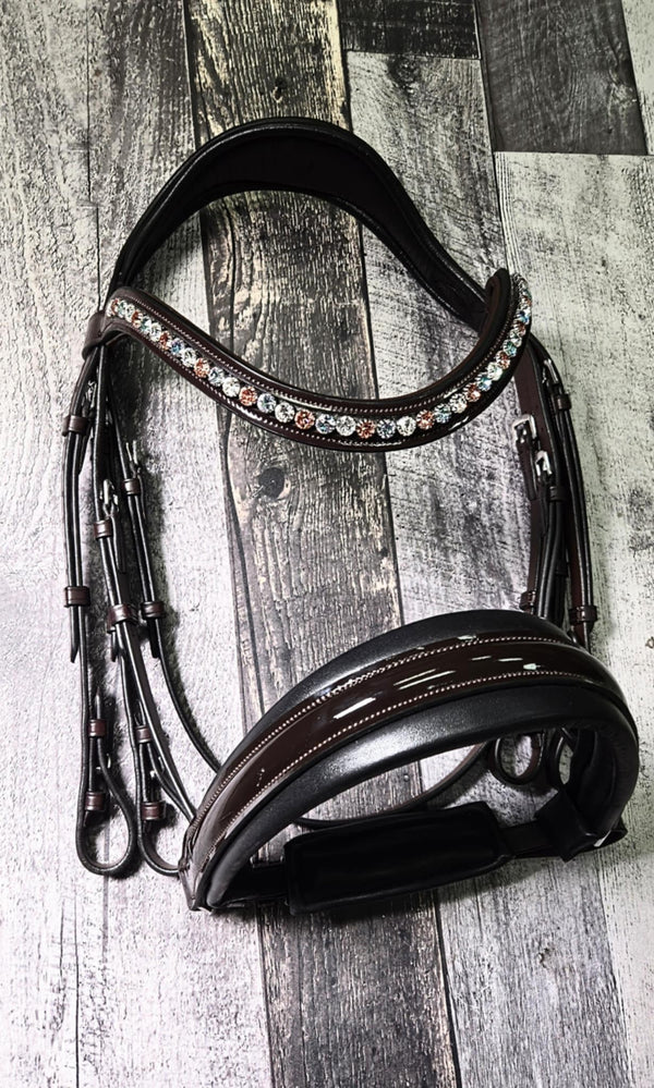 Limited Edition Brown Vitrail Double Bridle