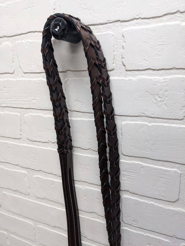 Brown Braided Reins