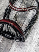 Limited Edition Merlot Snaffle Browband/Cavesson combo